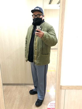 「Buzz Rickson's（バズリクソンズ）のアイテム（ブルゾン）」を使った、gottusoさん（メンズ・179cm）の冬コーディネート