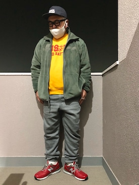 「ペインターパンツ」｜「アイテム（ミリタリージャケット）」を使った、gottusoさん（メンズ・179cm）の春コーディネート