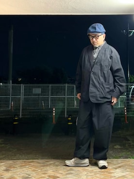 「GU（ジーユー）のアイテム（テーラードジャケット）」を使った、gottusoさん（メンズ・179cm）の春コーディネート