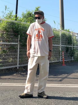 「TRADESMAN（トレーズマン）のアイテム」を使った、gottusoさん（メンズ・179cm）の夏コーディネート