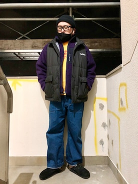 「ROTHCO（ロスコ）のアイテム（帽子）」を使った、gottusoさん（メンズ・179cm）の冬コーディネート