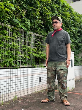 「CHROME HEARTS（クロムハーツ）のアイテム」を使った、gottusoさん（メンズ・179cm）の夏コーディネート