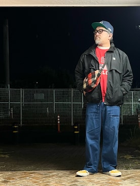 「アイテム（メガネ）」を使った、gottusoさん（メンズ・179cm）の冬コーディネート