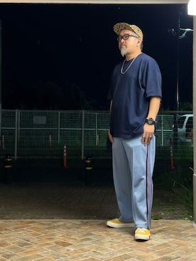 「アイテム（メガネ）」を使った、gottusoさん（メンズ・179cm）の秋コーディネート