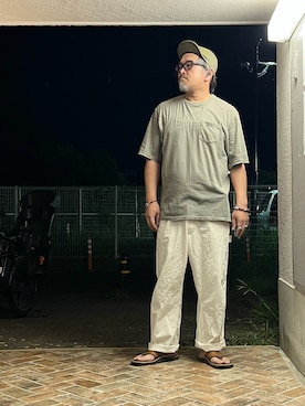 「アイテム（帽子）」を使った、gottusoさん（メンズ・179cm）の夏コーディネート