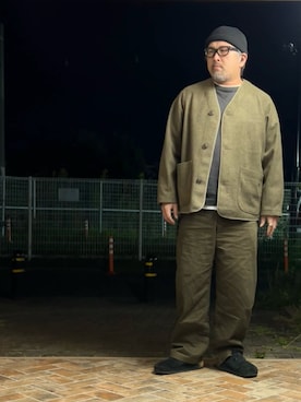 「アイテム（サンダル）」を使った、gottusoさん（メンズ・179cm）の秋コーディネート