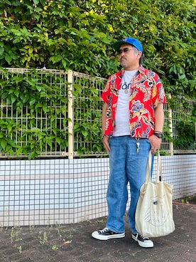「LANVIN（ランバン）のアイテム」を使った、gottusoさん（メンズ・179cm）の夏コーディネート