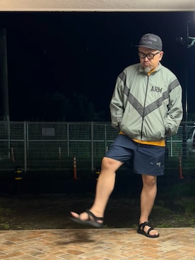 「アイテム（ナイロンジャケット）」を使った、gottusoさん（メンズ・179cm）の秋コーディネート