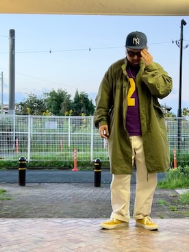 「アイテム（モッズコート）」を使った、gottusoさん（メンズ・179cm）の秋コーディネート