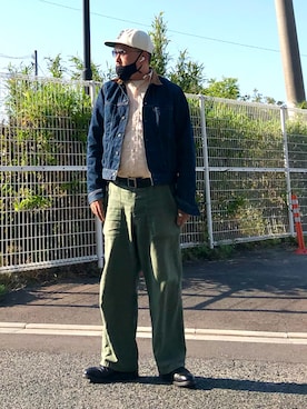 「ごきげんウィーク」｜「アイテム（デニムジャケット）」を使った、gottusoさん（メンズ・179cm）の春コーディネート