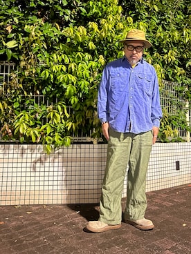 「Engineered Garments（エンジニアードガーメンツ）のアイテム」を使った、gottusoさん（メンズ・179cm）の秋コーディネート
