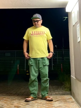 「ビーサン」｜「アイテム（腕時計）」を使った、gottusoさん（メンズ・179cm）の夏コーディネート