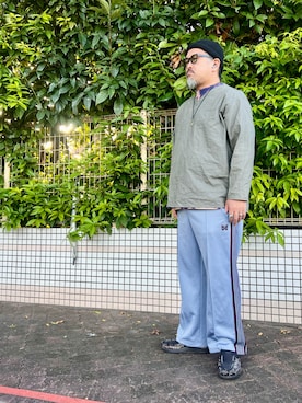 「Needles（ニードルス）のアイテム（パンツ）」を使った、gottusoさん（メンズ・179cm）の秋コーディネート