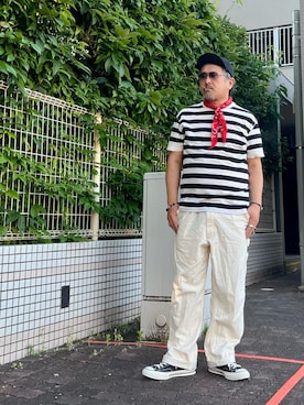 「アイテム（リング）」を使った、gottusoさん（メンズ・179cm）の夏コーディネート
