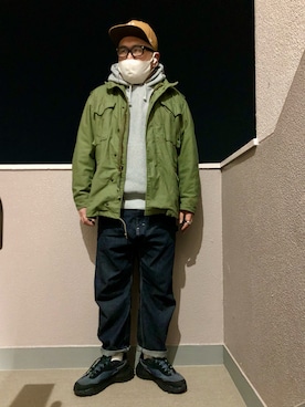 「Carhartt WIP（カーハートダブリューアイピー）のアイテム（キャップ）」を使った、gottusoさん（メンズ・179cm）の春コーディネート