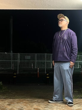 「アイテム（キャップ）」を使った、gottusoさん（メンズ・179cm）の春コーディネート