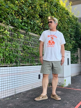 「BEAMS PLUS（ビームスプラス）のアイテム」を使った、gottusoさん（メンズ・179cm）の夏コーディネート
