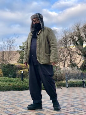 「Buzz Rickson's（バズリクソンズ）のアイテム（ブルゾン）」を使った、gottusoさん（メンズ・179cm）の冬コーディネート
