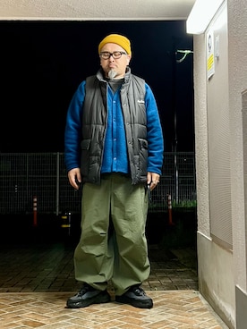 「WILD THINGS（ワイルドシングス）のアイテム（ダウンベスト）」を使った、gottusoさん（メンズ・179cm）の秋コーディネート