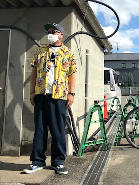 「MODERN WORK（モダンワーク）のアイテム」を使った、gottusoさん（メンズ・179cm）の夏コーディネート