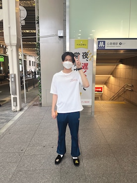「niko and...（ニコアンド）のアイテム（スリッポン）」を使った、なおきさん（メンズ・182cm）の夏コーディネート