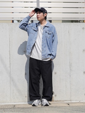「DEVICE（デバイス）のアイテム（ジャケット/アウター）」を使った、ノエル（40代お洒落コーデ）さん（メンズ・177cm）の春コーディネート