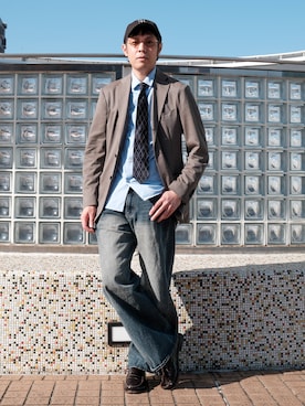 よじ【頑張らない40代コーデ】さん（メンズ・178cm）の春コーディネート