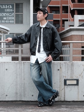 「アイテム（フォーマルスーツ/小物）」を使った、ノエル（40代お洒落コーデ）さん（メンズ・177cm）の秋コーディネート