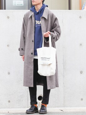 「EMMA  CLOTHES」｜「アイテム（ブーツ）」を使った、ノエル（40代お洒落コーデ）さん（メンズ・177cm）の冬コーディネート
