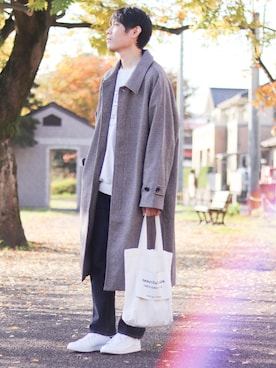 「EMMA  CLOTHES」｜「アイテム（スウェット）」を使った、ノエル（40代お洒落コーデ）さん（メンズ・177cm）の秋コーディネート