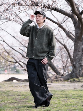 「Steven Alan（スティーブンアラン）のアイテム」を使った、よじ【頑張らない40代コーデ】さん（メンズ・178cm）の春コーディネート