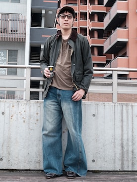 「アイテム（キャップ）」を使った、よじ【頑張らない40代コーデ】さん（メンズ・178cm）の秋コーディネート