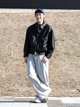 よじ【頑張らない40代コーデ】さん（メンズ・178cm）の春コーディネート