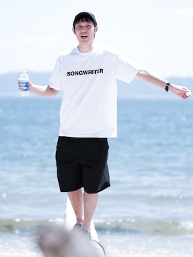 「アイテム（帽子）」を使った、よじ【頑張らない40代コーデ】さん（メンズ・178cm）の夏コーディネート