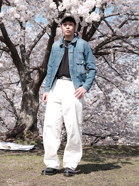 「GLOBAL WORK（グローバルワーク）のアイテム」を使った、よじ【頑張らない40代コーデ】さん（メンズ・178cm）の春コーディネート