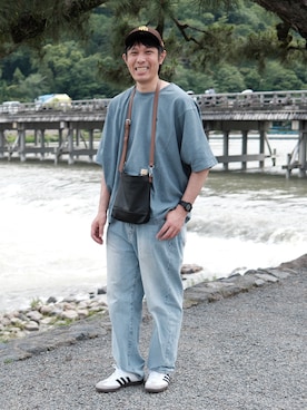 「アイテム（スニーカー）」を使った、ノエル（40代お洒落コーデ）さん（メンズ・177cm）の夏コーディネート