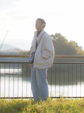 「マイベストコーデ2022」｜「アイテム（ブルゾン）」を使った、ノエル（40代お洒落コーデ）さん（メンズ・177cm）の冬コーディネート