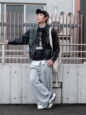 「アイテム（帽子）」を使った、ノエル（40代お洒落コーデ）さん（メンズ・177cm）の秋コーディネート