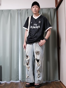 「ゲームシャツ」｜ノエル（40代お洒落コーデ）さん（メンズ・177cm）の夏コーディネート