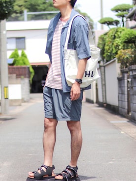よじ【頑張らない40代コーデ】さん（メンズ・178cm）の夏コーディネート