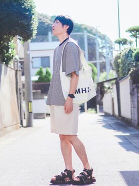 よじ【頑張らない40代コーデ】さん（メンズ・178cm）の夏コーディネート