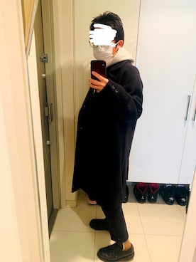 「Paraboot（パラブーツ）の【Paraboot】CHAMBORD　パラブーツ　シャンボード（ドレスシューズ）」を使った、KOKOJIさん（メンズ・158cm）の冬コーディネート