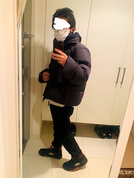 「エアジョーダン」｜「アイテム（ダウンジャケット/コート）」を使った、KOKOJIさん（メンズ・158cm）の冬コーディネート