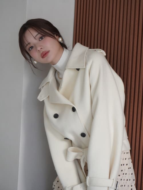 eimy istoire ウールショートトレンチコート EIMY ISTOIRE｜ウールショートトレンチコート | Rakuten Fashion(楽天