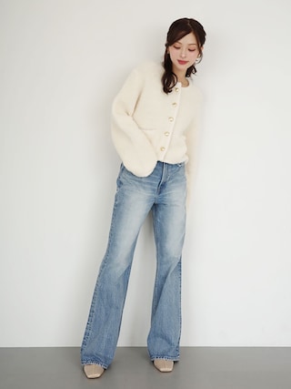 EIMY ISTOIRE（エイミーイストワール）の「TEDDY KNIT JACKET（ノー