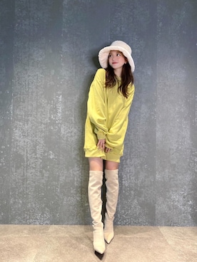 「eimy istoire」｜「アイテム（帽子）」を使った、eimyistoireさん（レディース・158cm）の秋コーディネート