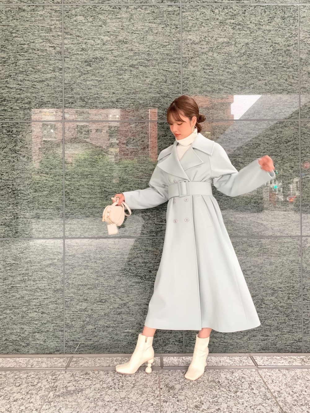 EIMY ISTOIRE（エイミーイストワール）の「belted chester coat