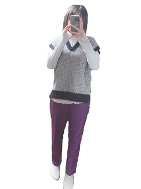 智美さん(レディース・167cm)の冬コーディネート