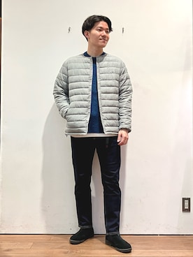 「PENNEYS（ぺニーズ）のアイテム（ダウンジャケット/コート）」を使った、ゆーとさん（メンズ・177cm）の秋コーディネート