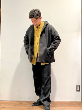 「URBAN RESEARCH DOORS」｜「アイテム（その他アウター）」を使った、ゆーとさん（メンズ・177cm）の冬コーディネート
